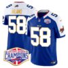 Bills 2024 AFC East Division Champions Gold Trim Vapor Limited Jersey – All Stitched – Royal Alternate – Matt Milano Jersey