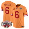 Buccaneers Creamsicle 2024 NFC South Division Champions Patch Gold Trim Vapor Limited Jersey – All Stitched – Creamsicle – Baker Mayfield Jersey