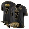 Buccaneers 2024 NFC South Division Champions Patch Gold Vapor Limited Jersey – All Stitched – Black Gold – Bucky Irving Jersey