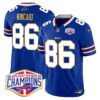 Bills 2024 AFC East Division Champions Gold Trim Vapor Limited Jersey – All Stitched – Royal – Dalton Kincaid Jersey