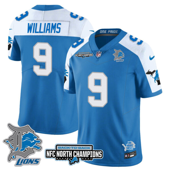 Detroit Lions – Jameson Williams – 9 – Blue Alternate Jersey