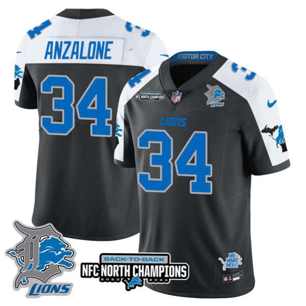 Detroit Lions – Alex Anzalone – 34 – Black Alternate Jersey