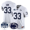Penn State Nittany Lions 2024 Fiesta Bowl Champions Jersey – All Stitched – White – Jack Ham Jersey