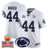 Penn State Nittany Lions 2024 Orange Bowl Jersey N1 – All Stitched – White – Tyler Warren Jersey