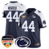 Penn State Nittany Lions 2024 Orange Bowl Jersey – All Stitched – Navy Alternate – Tyler Warren Jersey