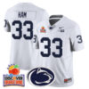 Penn State Nittany Lions 2024 Orange Bowl Jersey N1 – All Stitched – White – Jack Ham Jersey