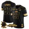 Detroit Lions – Sam LaPorta – 87 – Black Gold Jersey