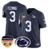 Penn State Nittany Lions 2024 Orange Bowl Jersey – All Stitched – Navy – Julian Fleming Jersey