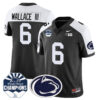 Penn State Nittany Lions 2024 Fiesta Bowl Champions Jersey – All Stitched – Black Alternate – Harrison Wallace III Jersey