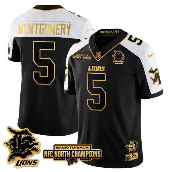 Detroit Lions – David Montgomery – 5 – Alternate Jersey