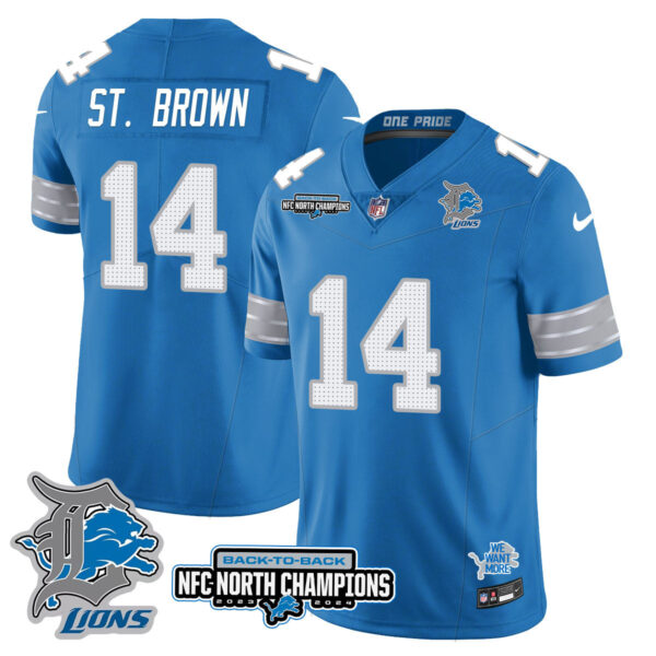 Detroit Lions – Amon-Ra St. Brown – 14 – Blue Jersey