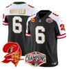 Buccaneers Creamsicle 2024 NFC South Division Champions Patch Gold Trim Vapor Limited Jersey – All Stitched – Black Alternate – Baker Mayfield Jersey