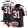 Buccaneers 2024 NFC South Division Champions Patch Vapor Limited Jersey – All Stitched – Black Alternate – Antoine Winfield Jr. Jersey