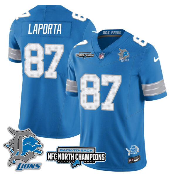 Detroit Lions – Sam LaPorta – 87 – Blue Jersey