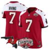 Buccaneers 2024 NFC South Division Champions Patch Vapor Limited Jersey – All Stitched – Red Alternate – Bucky Irving Jersey