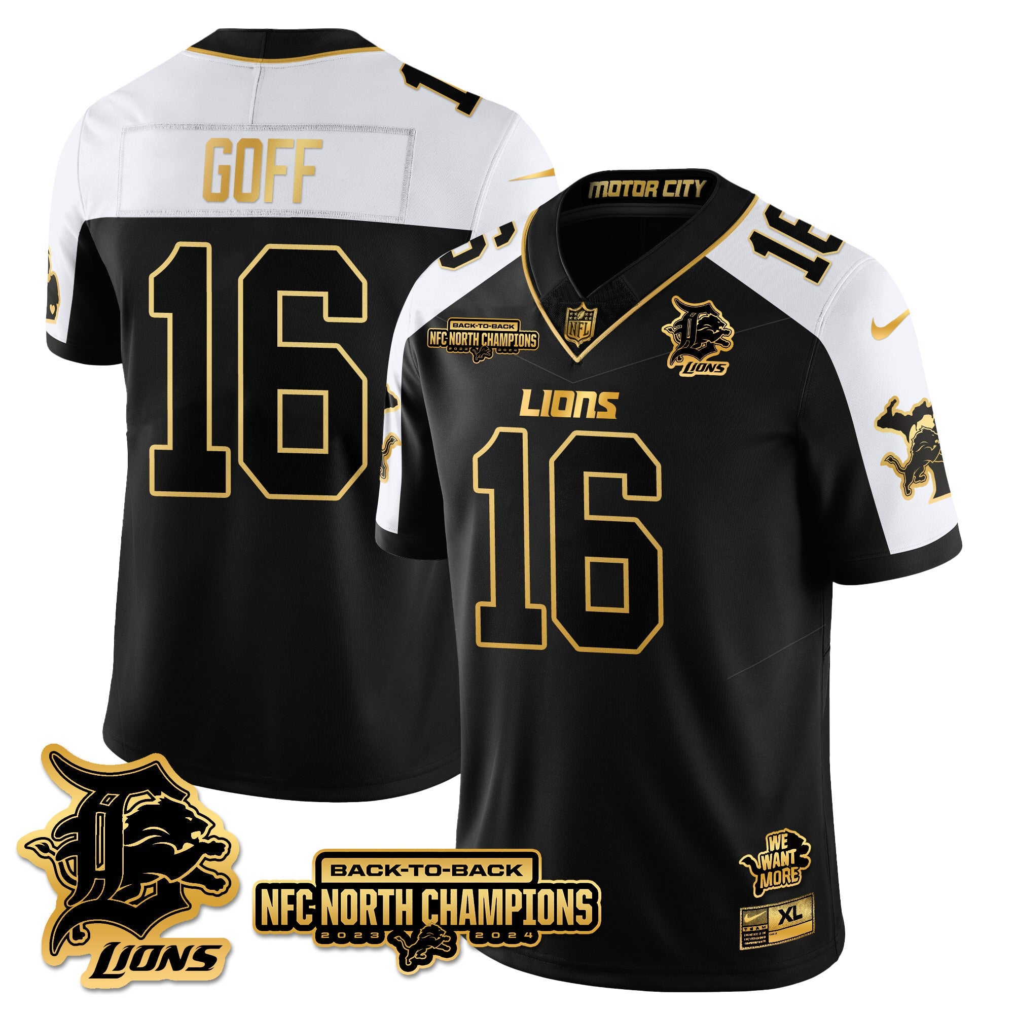 Detroit Lions – Jared Goff – 16 – Alternate Jersey