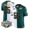 Eagles 2024 NFC East Division Champions Gold Trim Vapor Limited Jersey – All Stitched – Split – Brandon Graham Jersey