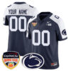 Custom Gender/Name Penn State Nittany Lions 2024 Orange Bowl Jersey – All Stitched – Navy Alternate Jersey