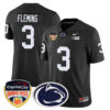 Penn State Nittany Lions 2024 Orange Bowl Jersey – All Stitched – Black – Julian Fleming Jersey