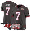 Buccaneers 2024 NFC South Division Champions Patch Vapor Limited Jersey – All Stitched – Pewter – Bucky Irving Jersey