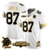 Detroit Lions – Sam LaPorta – 87 – White Gold Jersey