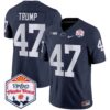 Penn State Nittany Lions 2024 The Fiesta Bowl Patch Vapor Limited Jersey – All Stitched – Navy – Donald Trump Jersey