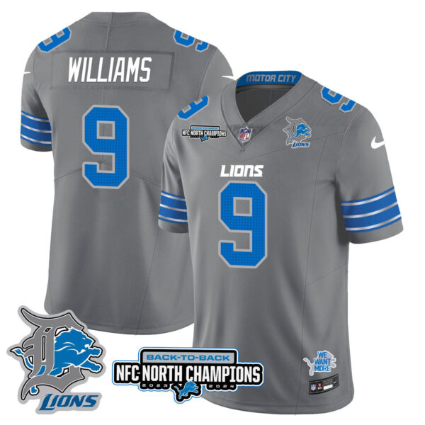 Detroit Lions – Jameson Williams – 9 – Gray Jersey