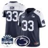 Penn State Nittany Lions 2024 Fiesta Bowl Champions Jersey – All Stitched – Navy Alternate – Jack Ham Jersey