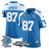 Detroit Lions – Sam LaPorta – 87 – Blue Alternate Jersey