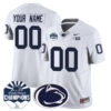 Custom Gender/Name Penn State Nittany Lions 2024 Fiesta Bowl Champions Jersey – All Stitched – White Jersey