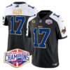 Bills 2024 AFC East Division Champions Gold Trim Vapor Limited Jersey – All Stitched – Black Alternate – Josh Allen Jersey