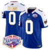 Bills 2024 AFC East Division Champions Gold Trim Vapor Limited Jersey – All Stitched – Royal Alternate – Keon Coleman Jersey
