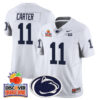 Penn State Nittany Lions 2024 Orange Bowl Jersey N1 – All Stitched – White – Abdul Carter Jersey