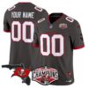 Buccaneers 2024 NFC South Division Champions Patch Vapor Limited Custom Jersey – All Stitched – Pewter Jersey