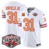 Tampa Bay Buccaneers Throwback 2024 NFC South Division Champions Patch Vapor Limited Jersey – All Stitched – White – Antoine Winfield Jr. Jersey