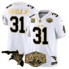Buccaneers 2024 NFC South Division Champions Patch Gold Vapor Limited Jersey – All Stitched – White Gold – Antoine Winfield Jr. Jersey