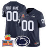 Custom Gender/Name Penn State Nittany Lions 2024 Orange Bowl Jersey N1 – All Stitched – Navy Jersey