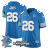 Detroit Lions – Jahmyr Gibbs – 26 – Blue Jersey