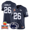 Penn State Nittany Lions 2024 Orange Bowl Jersey N1 – All Stitched – Navy – Saquon Barkley Jersey