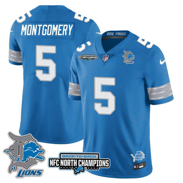 Detroit Lions – David Montgomery – 5 – Blue Jersey