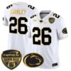 Penn State Nittany Lions Orange Bowl Patch Gold Vapor Limited Jersey – All Stitched – White Gold – Saquon Barkley Jersey