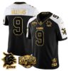 Detroit Lions 2024 NFC North Champions Gold Jersey – All Stitched – Jameson Williams – 9 – Alternate Jersey