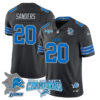 Detroit Lions 2024 NFC North Champions Gold Jersey N1 – All Stitched – Barry Sanders – 20 – Black Jersey