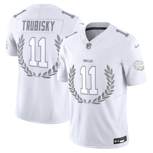 Buffalo Bills Platinum MVP Vapor Limited Jersey – All Stitched – Mitchell Trubisky Jersey