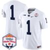 Penn State Nittany Lions 2024 The Fiesta Bowl Patch Vapor Limited Jersey – All Stitched – White – #1 Team Jersey