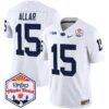 Penn State Nittany Lions 2024 The Fiesta Bowl Patch Vapor Limited Jersey – All Stitched – White – Drew Allar Jersey