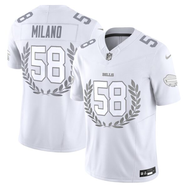 Buffalo Bills Platinum MVP Vapor Limited Jersey – All Stitched – Matt Milano Jersey