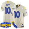 Los Angeles Rams 2024 NFC West Division Champions Jersey – All Stitched – Cooper Kupp – 10 – Bone Jersey