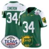 Baylor Bears 2024 Texas Bowl Vapor Limited Jersey – All Stitched – Green Alternate – Josh Cameron Jersey