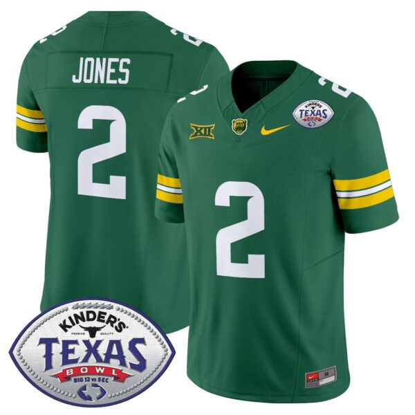 Baylor Bears 2024 Texas Bowl Vapor Limited Jersey – All Stitched – Green – Matt Jones Jersey